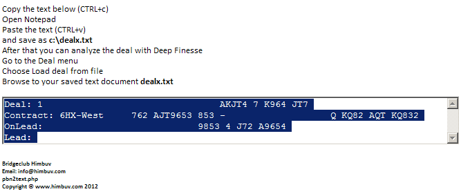 Create a file for deep finesse